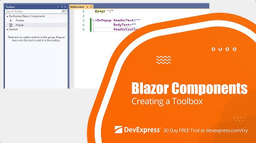 Adding Blazor Components to the Toolbox