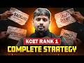 🔥 KCET Rank 1 Complete Strategy | Backlogs, Distractions, Self-Doubt & Family Pressure! #kcet