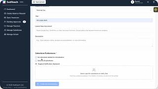 SubTeach Admin Demo