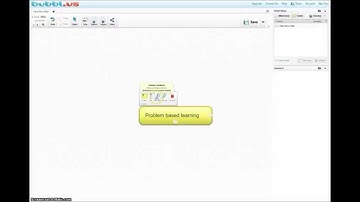 Creating a mind map using bubbl