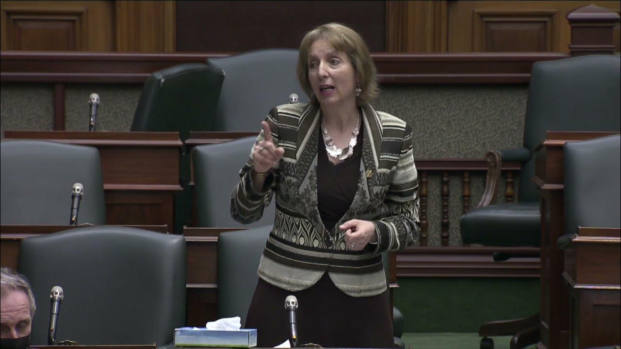 Ontario MPP France Gélinas sharing her remarks in support of