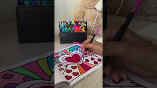 Color with me - Asmr relaxing coloring Books #asmr #relaxing #ohuhu #satisfying #art #coloring #diy