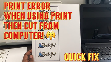 CAN’T PRINT PROJECT FROM COMPUTER! QUICK FIX FOR CRICUT PRINT THEN CUT PRINTING ERROR!