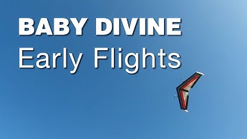 Early Flights of my new Baby Divine, 36" scratch-built flying wing