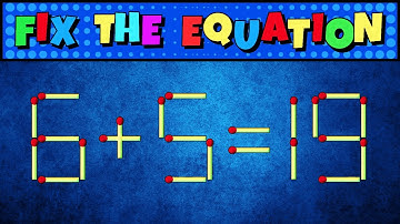 Only A GENIUS Can Fix These Equations By Moving only 1 Stick 🧠 #braingames #puzzles