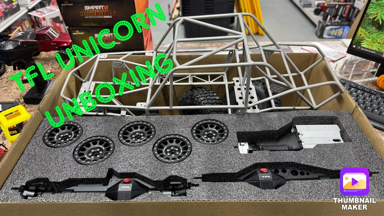 TFL Unicorn Unboxing - Wild 1/10 Metal Caged Kit