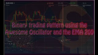 Famous Binary trading pattern using the Awesome Oscillator and the EMA 200 Wealth