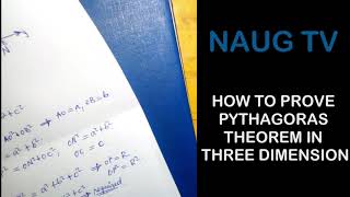 How to calculate the magnitude of a vector in space by using Pythagoras' Theorem