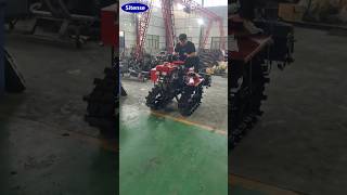 Single Cylinder Mini Crawler Tractor With Rotary Cultivator