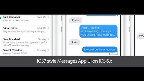 How to Get iOS 7 Like Message UI in iOS 6 on iPhone: iOS 7 Messages Theme