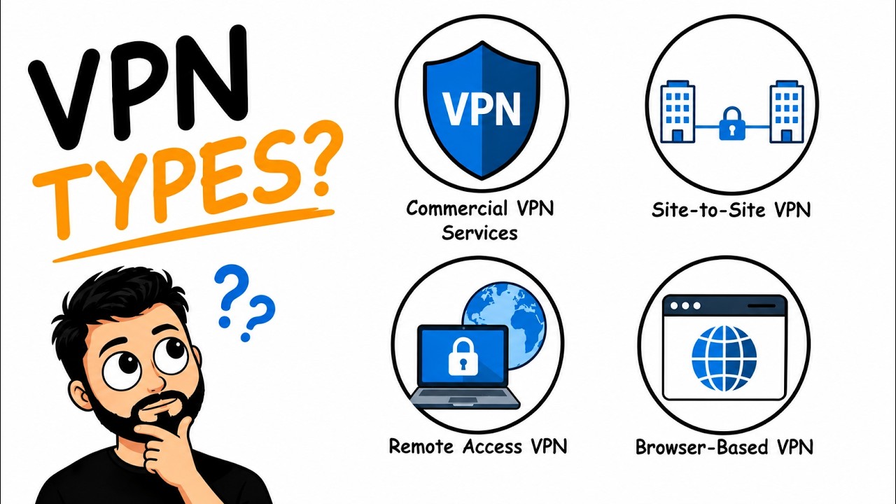 Every Type of VPN Explained in 2 Minutes and 52 seconds - YouTube