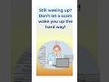 Still waking up #phishingtips #cybersafety