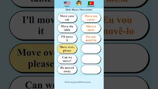 Learn Portuguese Verbs: "Move" | 6 Phrases for Beginners 🚶 Day 3 Part 8
