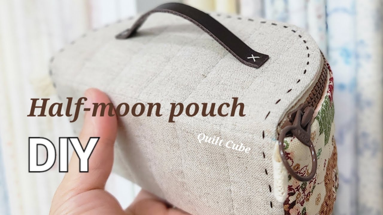 Легкий DIY кошелек-полумесяц для начинающих (@quilt_cube )