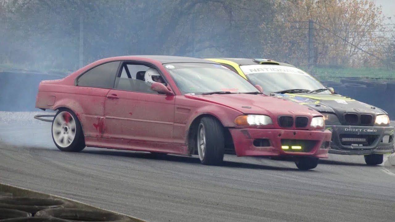 Drifting to 2nd and 3rd place in the Irish drift series in our E46 328! (Davey Drifting)