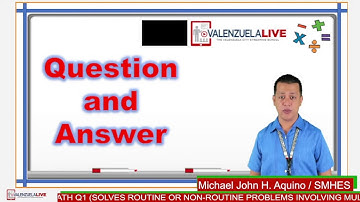 Grade5 Math -Solves Routine /Non-Routine Problems Involving Multiplication, Addition and Subtraction