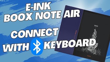 How to connect external keyboard to Boox Note Air tablet