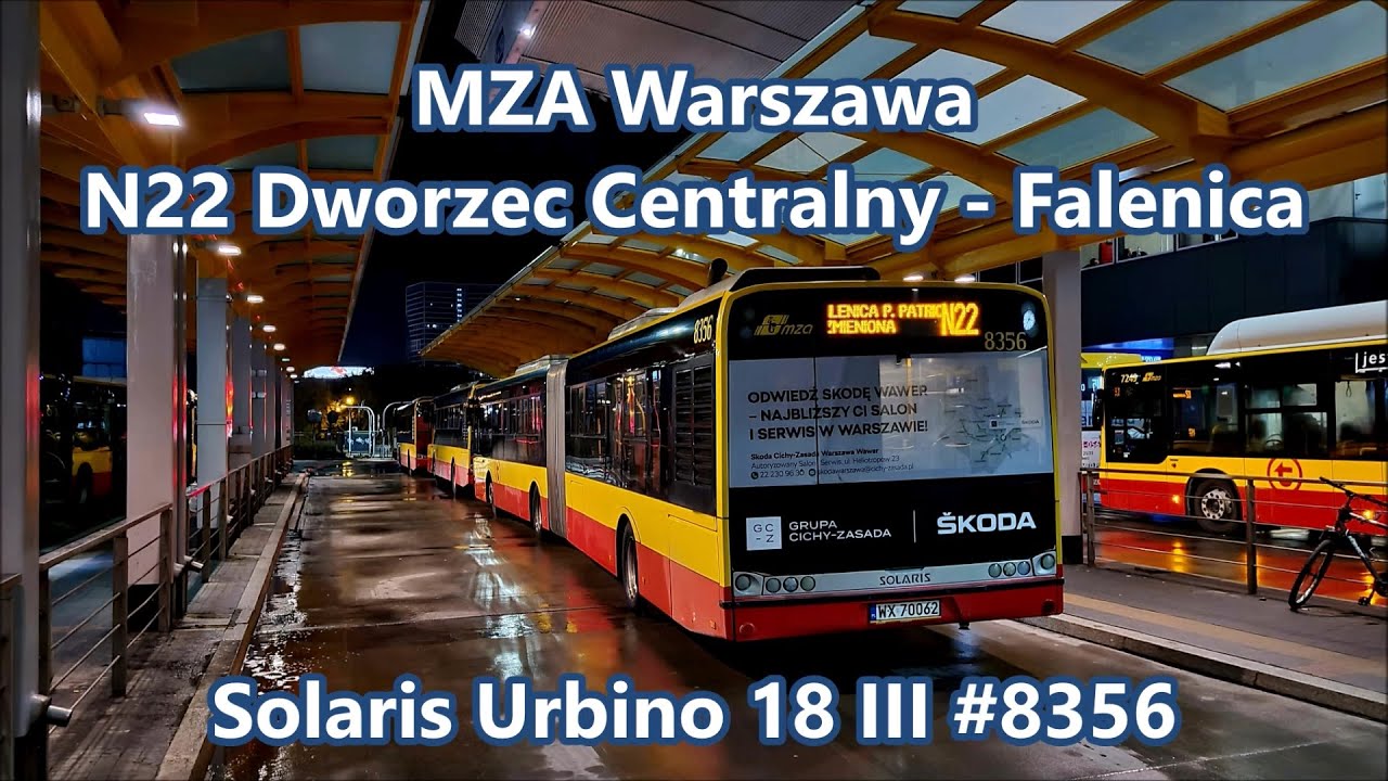 MZA Warszawa - linia N22, Solaris Urbino 18 III #8356