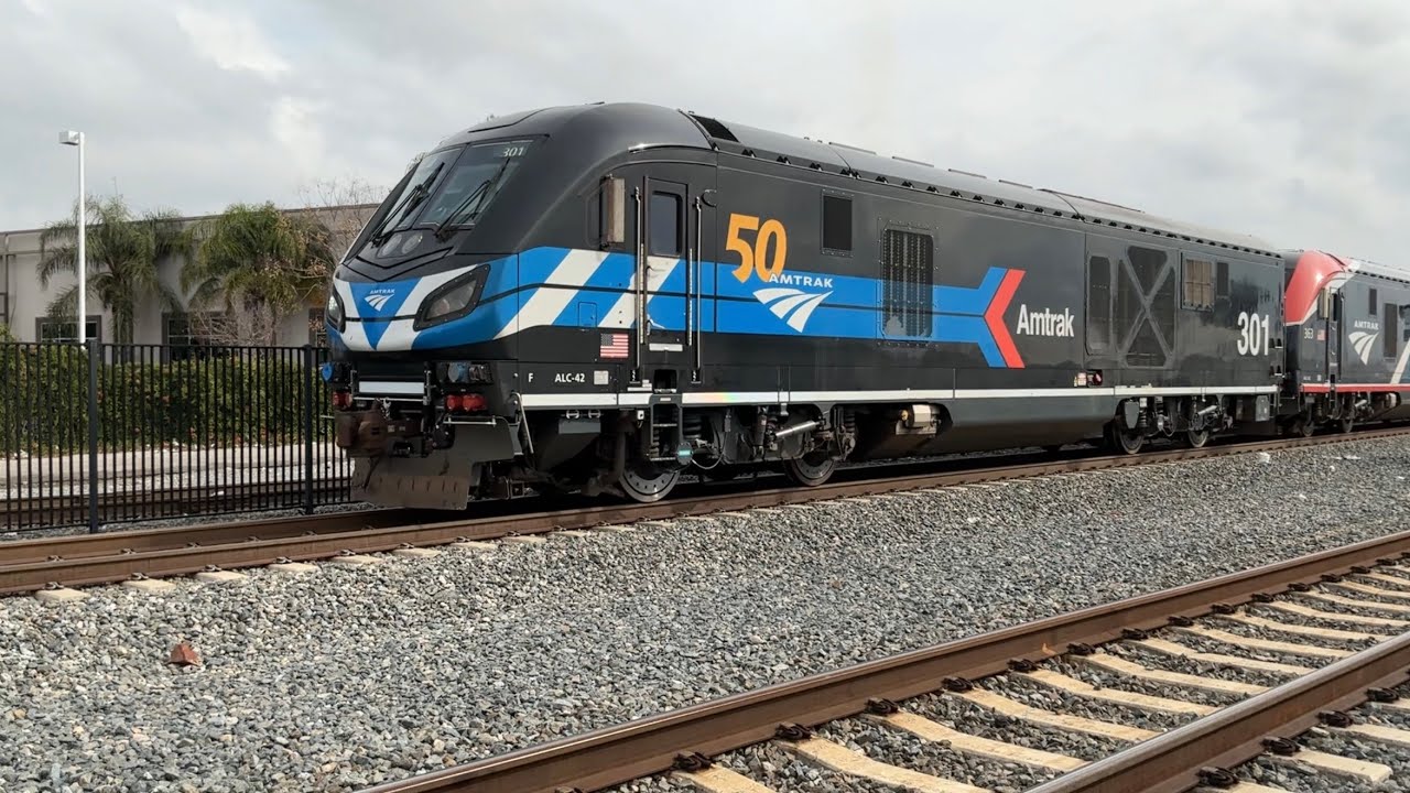 2-15-26 railfanning van nuys and pacoima ft SD70’s and ALC42 301