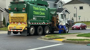 freightliner waste management labrie automizer  on recycling pt 2!