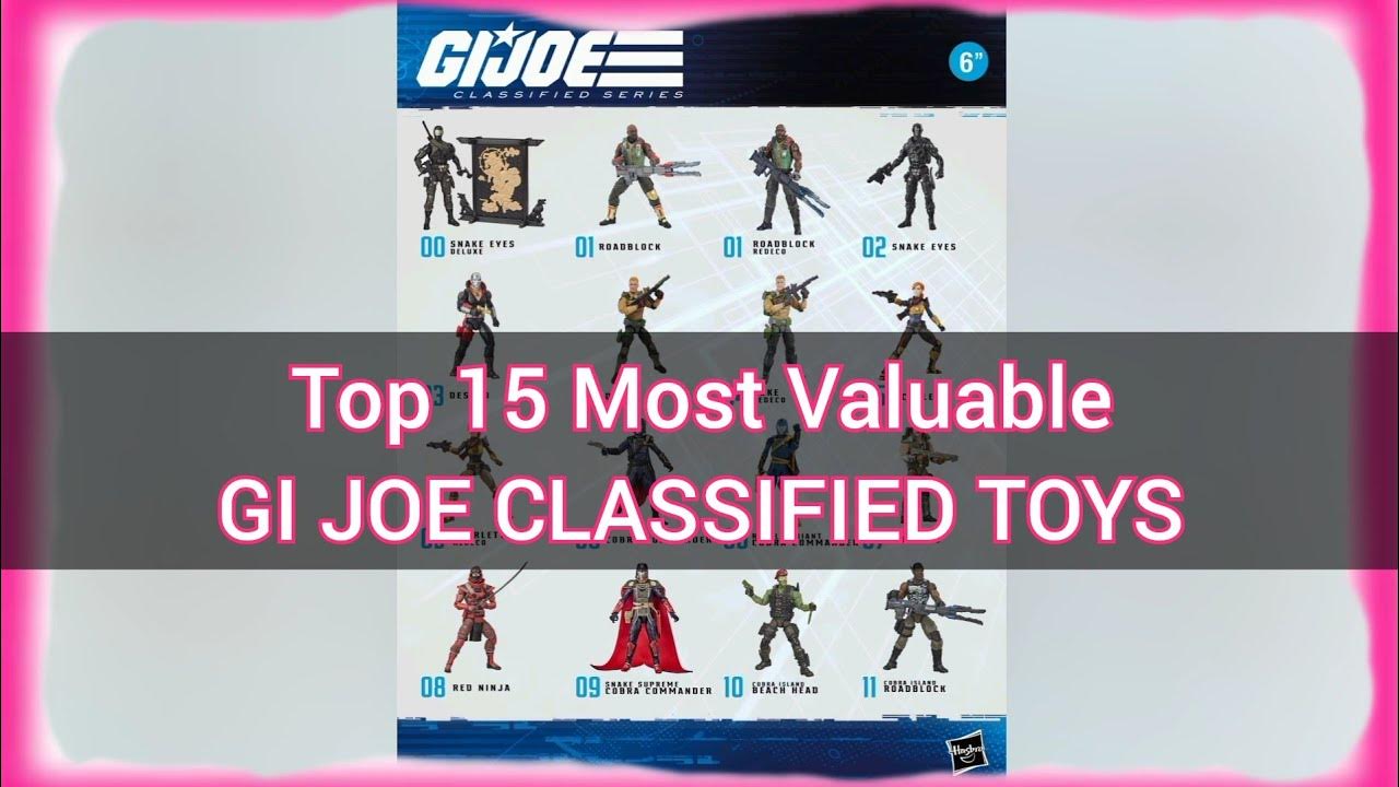 Top 15 Most Valuable GI Joe Classified Toys YouTube