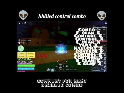 skilled control combo 👽🗿#roblox #bloxfruits