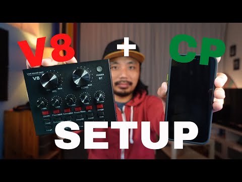 V8 Live Soundcard + Cellphone Setup The Easiest Way - Tagalog