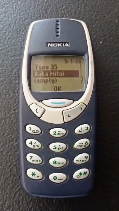 Baka Mitai (Dame da ne) but it's on a Nokia 3310