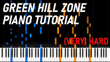 Green Hill Zone - From Sonic The Hedgehog - (Very) Hard Piano Tutorial
