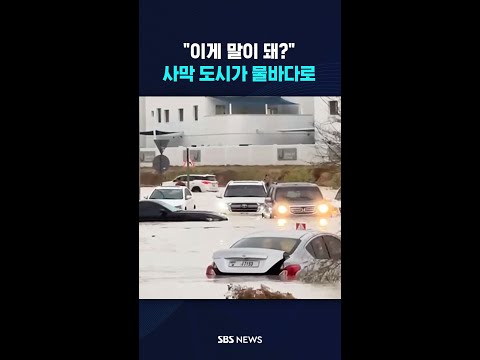 &quot;이게 말이 돼?&quot;...사막 도시가 하루만에 물바다 #shorts