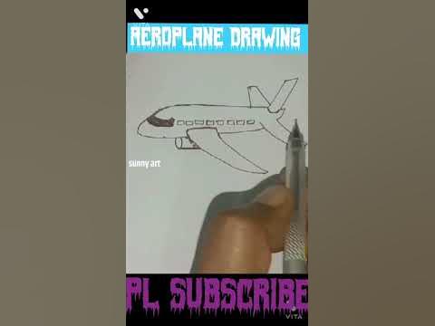 aeroplane drawing/how to draw an aeroplane/easy aeroplane draw#shorts#