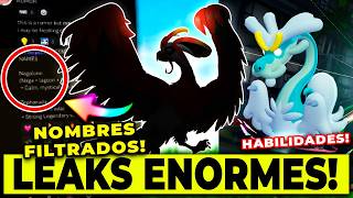 LOCURA DE LEAKS! NOMBRES LEGENDARIOS de POKÉMON VIENTO Y OLEAJE FILTRADOS! Habilidades Champions!