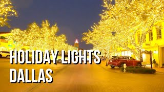 [4K] Holiday Light Driving Tour  Highland Park  Dallas TX