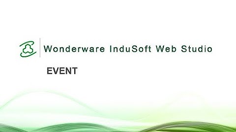 Tutorial Create Event Using Wonderware Indusoft