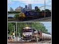 Railfanning Pittsburgh Area NS And CSX (HD)