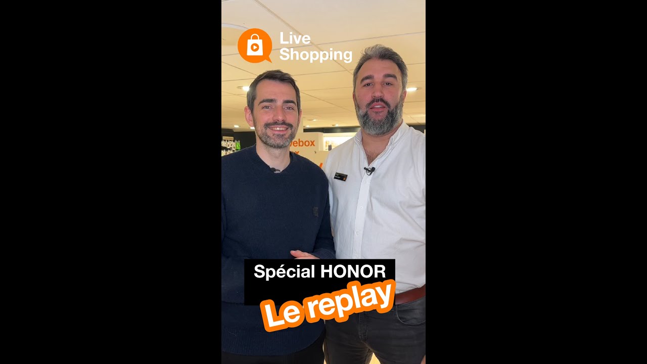 Regardez le replay du Live Shopping HONOR