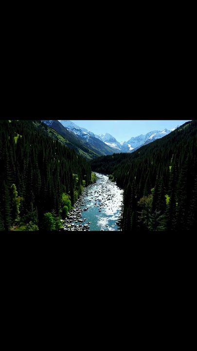 Relax with Breathtaking Mountains & Rivers | Serene Vibes Shorts #aesthetic #calm #nature #relaxing