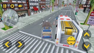Tuk tuk auto rickshaw 3D 🛺 l city driver is simulation game screenshot 4