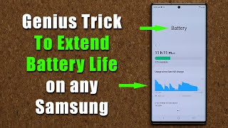 Genius Trick To Extend The Battery Life of ANY Samsung Galaxy Phone (Note 20, S20, A71, A51, etc)