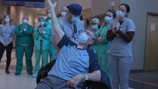 Ogden violin-playing COVID-19 patient returns home after two months