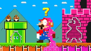 Super Mario Bros. Mario hide and seek challenge. But using Shapeshift to cheat in Super Mario Bros.