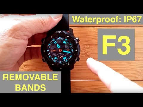 TenFifteen F3 Android 5.1 Smartwatch, IP67,  Removable Bands, Bluetooth Calling: Unboxing, 1st Look
