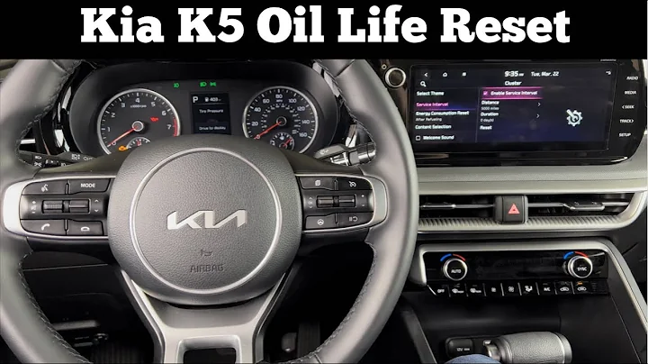 2021 - 2022 Kia K5 - How To Reset Oil Life Light - Oil Change Service Maintenance Reset