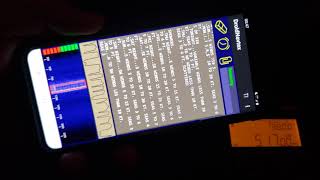 Tecsun PL-990x Navtex decode on 517 kHz USB using internal ferrite navtex droid app