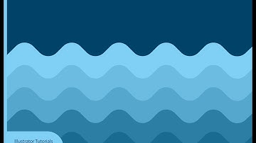 Flat Wave Wallpaper Design In Adobe Illustrator CC