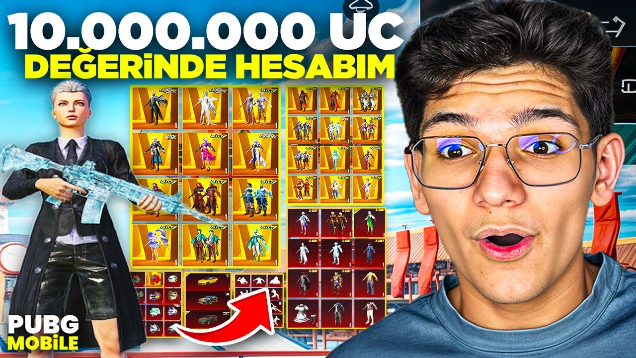 10.000.000 UC DEĞERİNDEKİ HESABIMI TANITTIM - PUBG MOBİLE