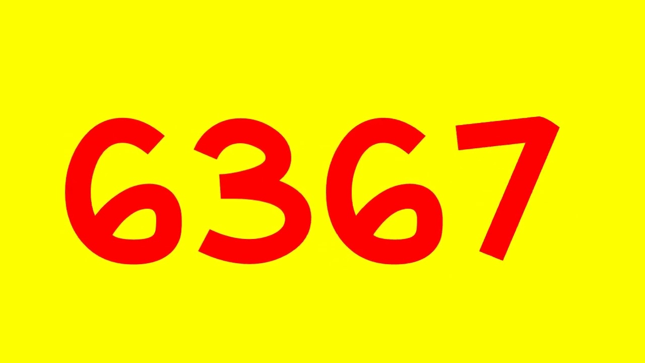 Colorful Numbers 1 to 10000 with 100 fonts (Inspired by Numbers Tada)