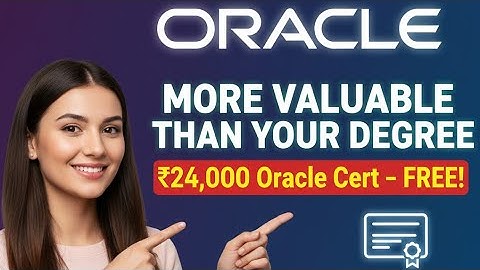 😱 Oracle Certificate Worth ₹24,000 | 🤫 How to Get It FREE (Limited Time 🚨) | Race To Certification