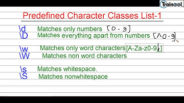 11.Master Regular Expressions - Predefined character classes List 1 - Part 1