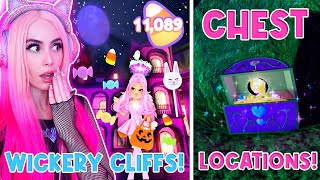 WICKERY CLIFFS IS BACK! *SECRET CHEST LOCATIONS* FOR SUPER HARD MAZE ROYALLOWEEN 2023